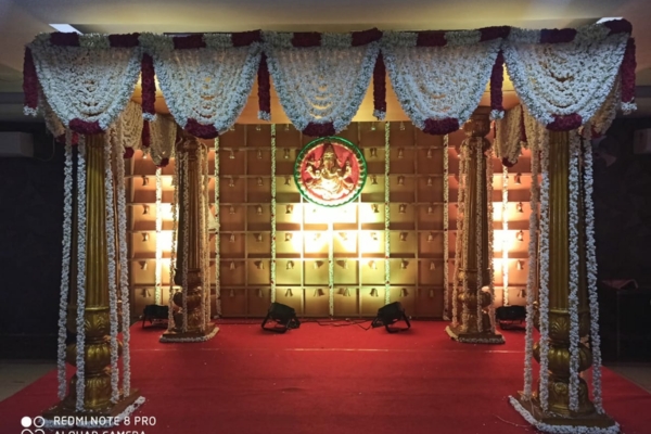 Elegant Wedding Backdrop Decoration in Chennai