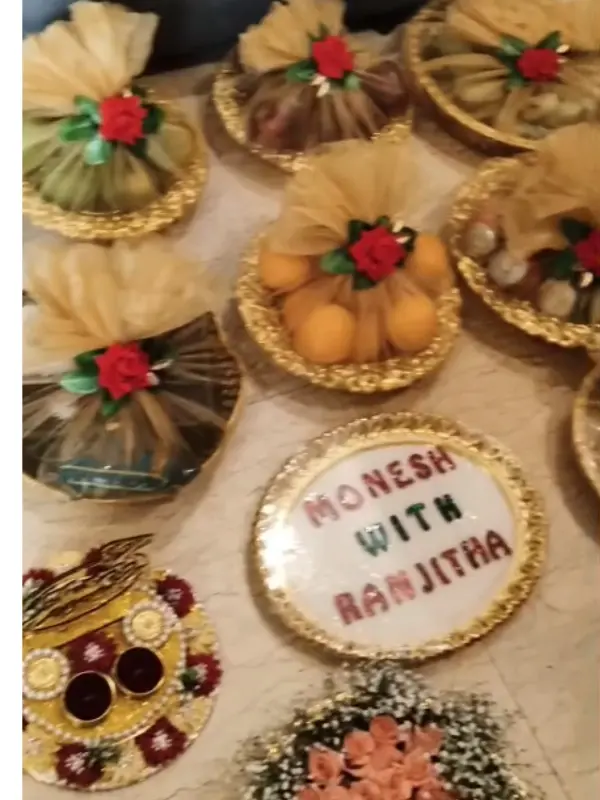 Traditional Seervarsai Plate Decoration for Wedding in Chennai
