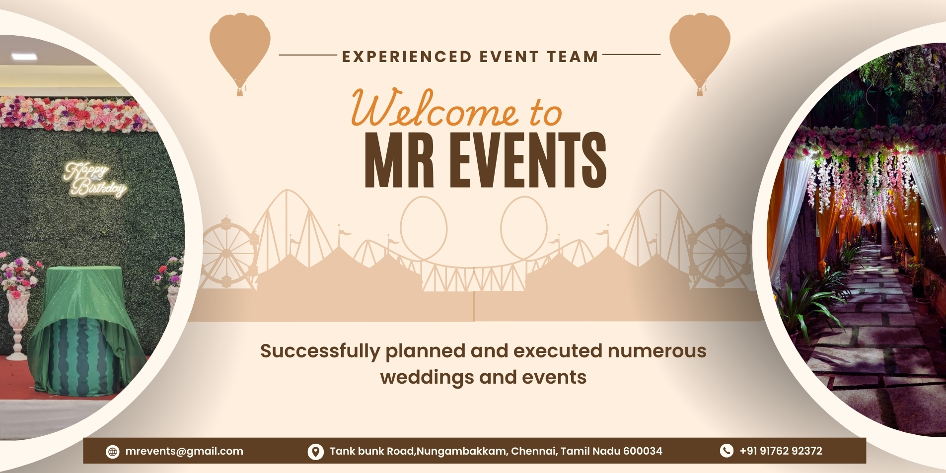 Wedding Decoration Services in Chennai by MR Events
